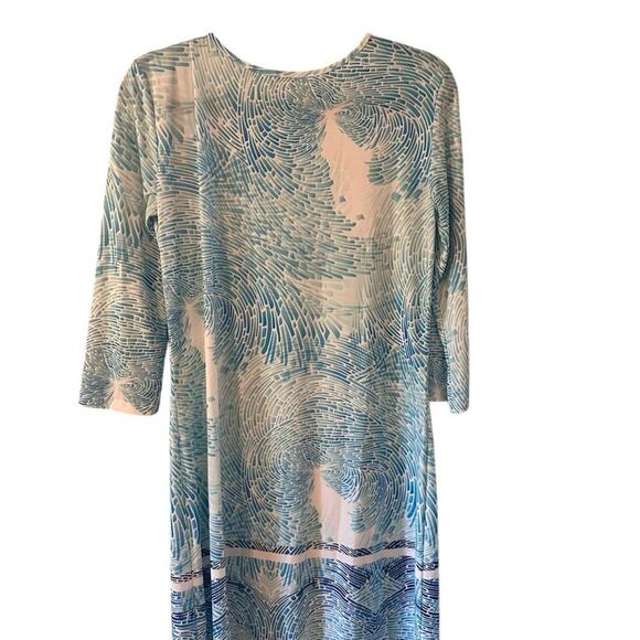 Jean-Pierre Klifa Paris Daphne Dress Seafoam U Neckline Knee Length Size Small - Picture 4 of 5